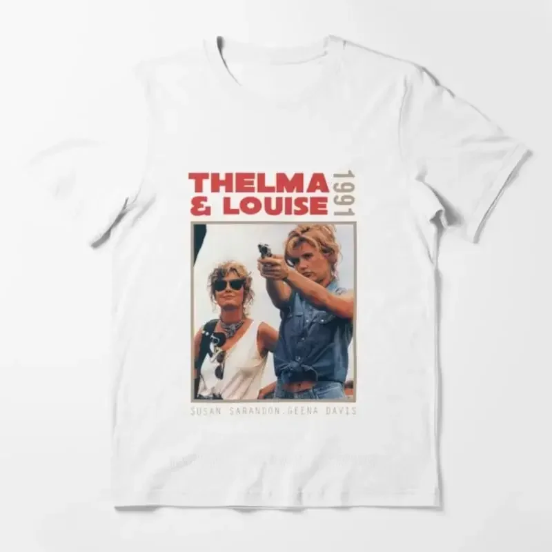 unisex  tee shirt fashion tshirt tops New arrived black short sleeve brand men cotton top Thelma And Louise Essential T Shirt