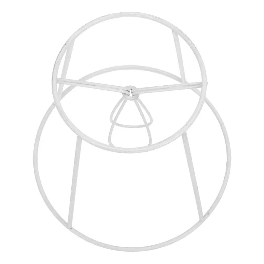 

E14 Lamp Shade Frame DIY Hardware Conical Wire Metal Ring Support Small Table Lamp Holder Lampshade Frame for Home Decor