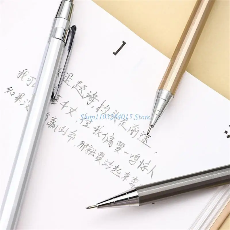 

R6FF 6 Pcs Mechanical Pencils Set 0.5mm Sketching Pencils Metal Automatic Pencils Drawing Pencils for Writing Drawing