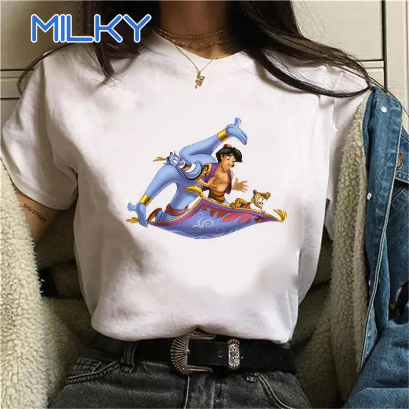 

Jasmine Princesses T Shirt Women Aladdin Cosplay Kawaii Harajuku Top Hot Selling Tshirts Ulzzang Tshirt Hip Hop Grunge Clothes