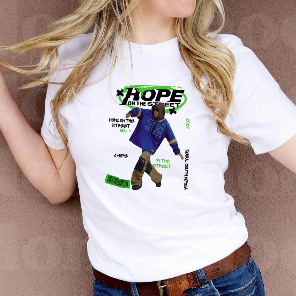 Hope On The Street Shirt Kpop J-hope summer shirt Jhope New Album T-Shirt Jung Hoseok short sleeve Kpop Army tee Kpop Fan gift