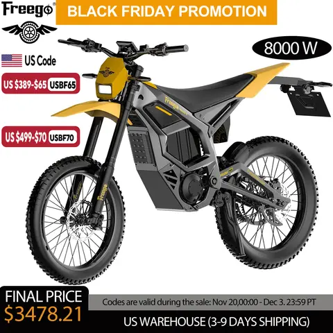 Nouveau moteur électrique d'entraînement central de vélo de saleté 72V/40AH/8000W (pic) 53MPH vélo de moto électrique 380N.m vélo tout-terrain à charge rapide