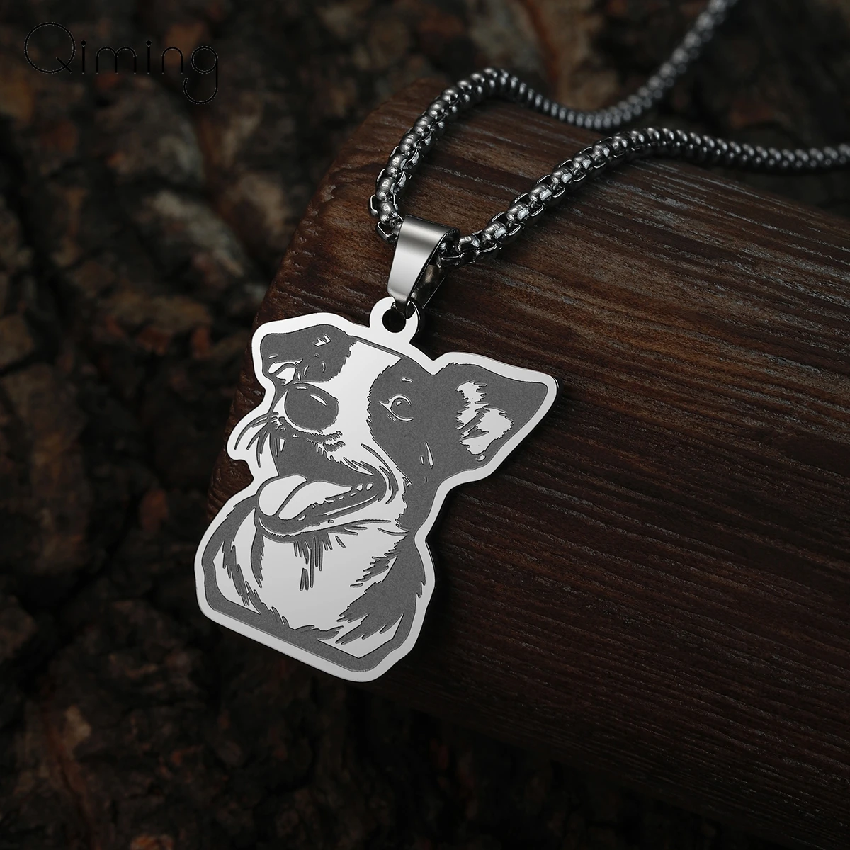 Stainless Steel Jack Russell Terrier Pendant Necklace For Women Men Jewelry Cute Animal Dog Necklaces