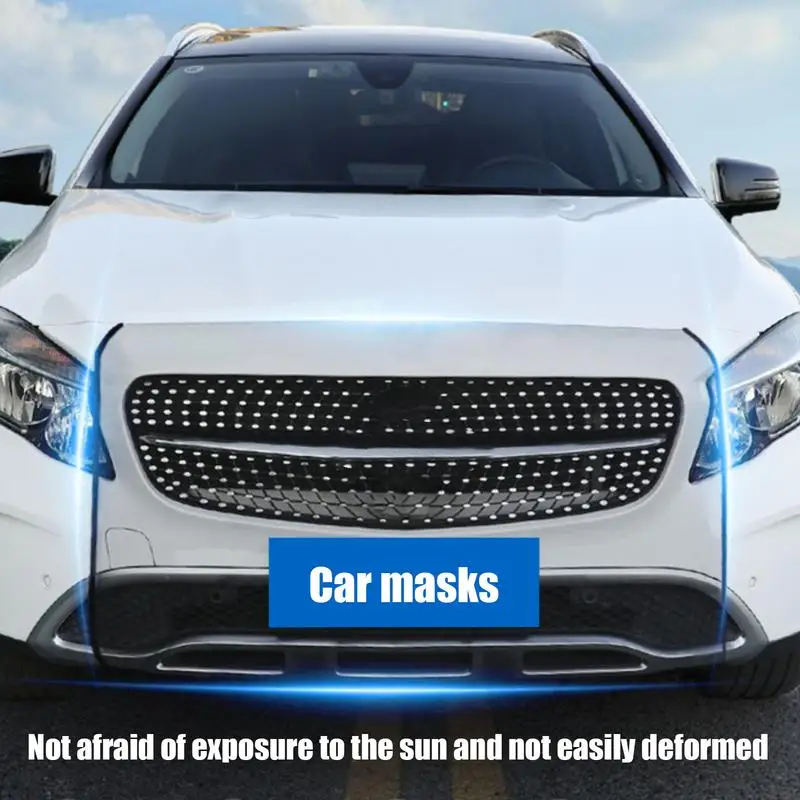 Car Water Tank Protection Net Foldable Hood Engine Bumper Net Car Front Mesh Mosquito Repellant Dustproof Grill Net Barrier