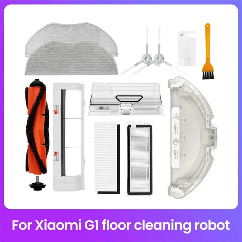 AS94-For G1 Robot Vacuum Cleaner Accessories Set - Main Brush, Side Brush, Filter, Cloth, Dust Box, Mop Holder