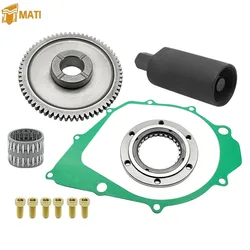 Starter Starting Clutch One Way Gear Bearing Gasket Flywheel Puller Kit for Yamaha Warrior 350 Raptor 350 Big Bear 350 Kodiak 40