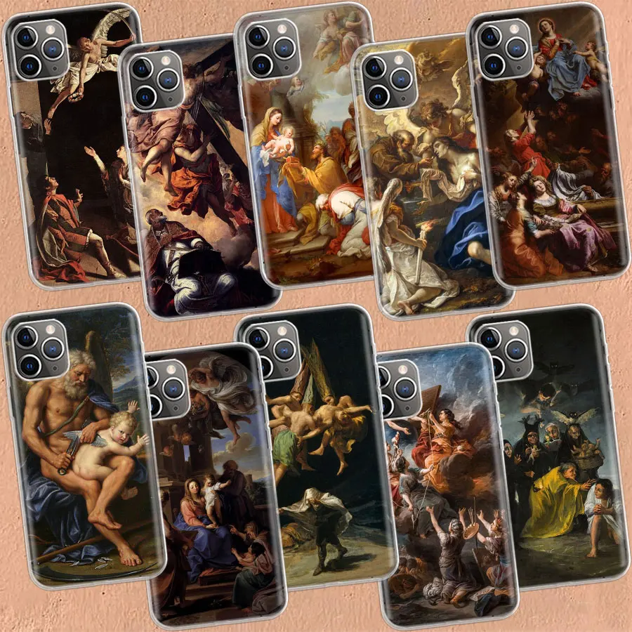 Spain Francisco Goya Art Clear Case For iPhone 11 13 14 Pro 15 Pro Max 12 Mini 16 XR X XS Max 7 8 Plus Clear TPU Phone Cove