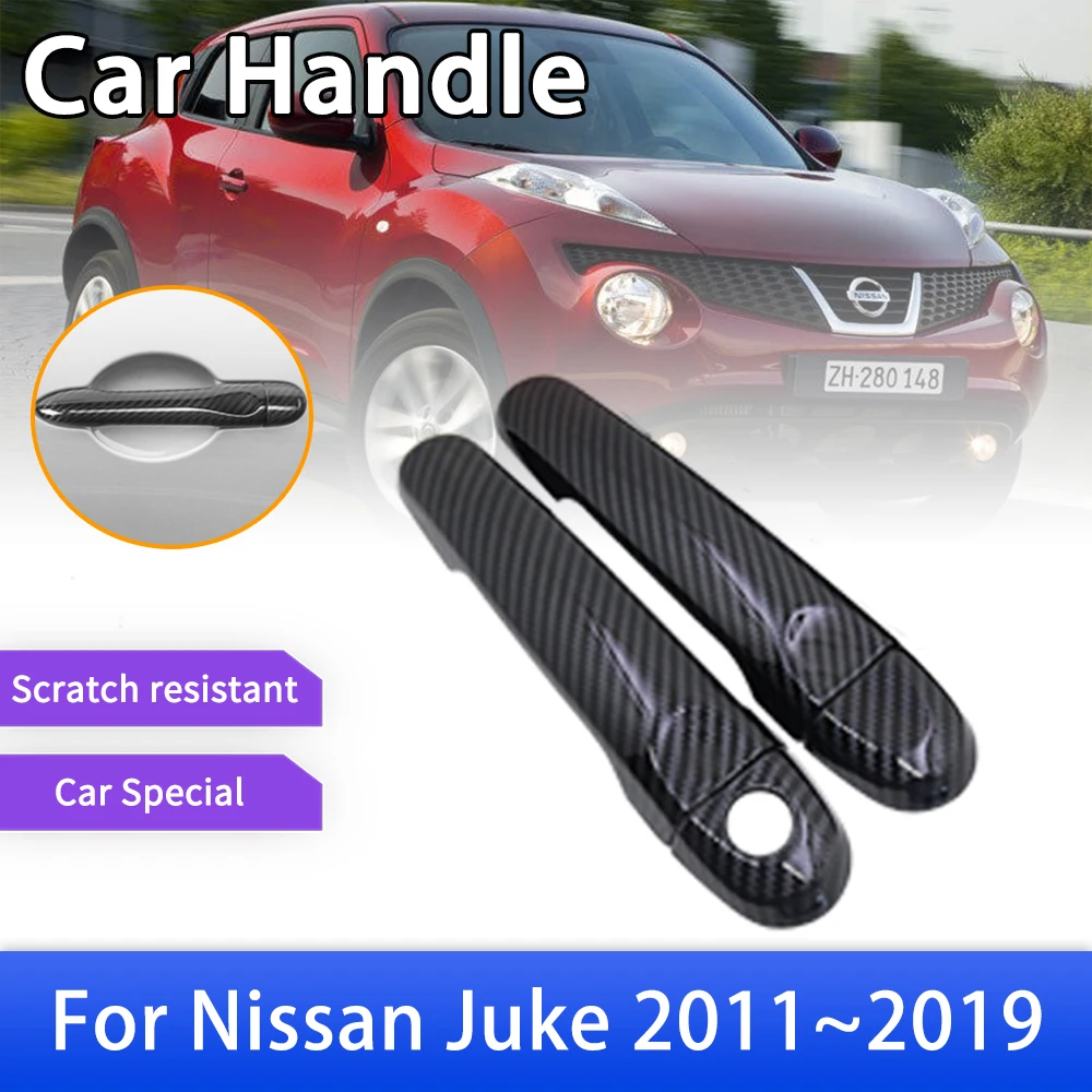 

Carbon Fiber Door Handle Cover for Nissan JUKE F15 Infiniti Esq 2011~2019 2013 2014 2015 2016 2017 2018 Car Accessories Stickers