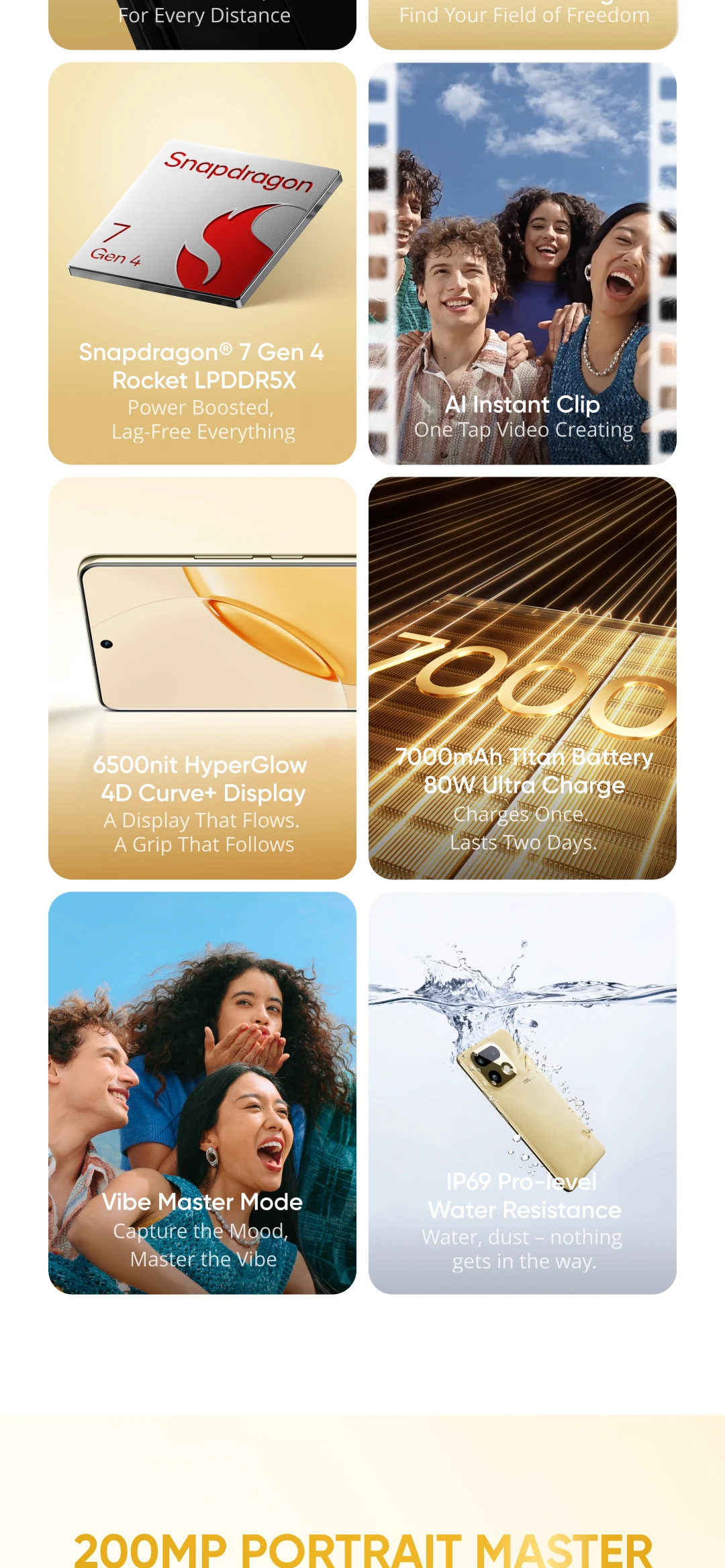 realme 16 Pro Plus 5G Smartphone Snapdragon 7 Gen 4 Chipset 200MP Wide-angle Camera 6.8" 144Hz AMOLED Display