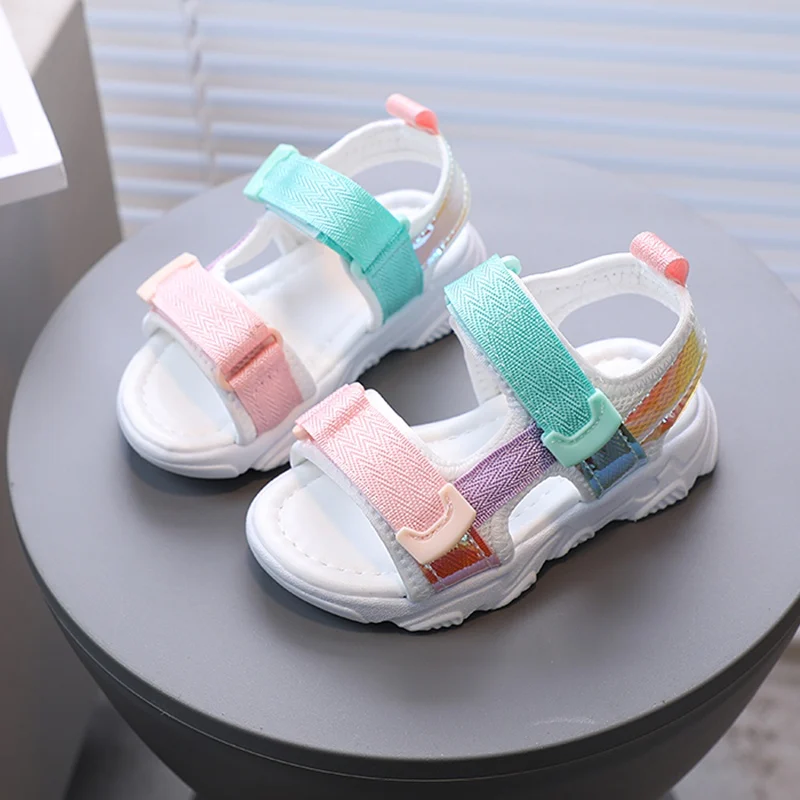 Baby Girls Sandals Infant Summer Beach Shoe Casual Non-Slip Outdoor Soft Bottom Shoes