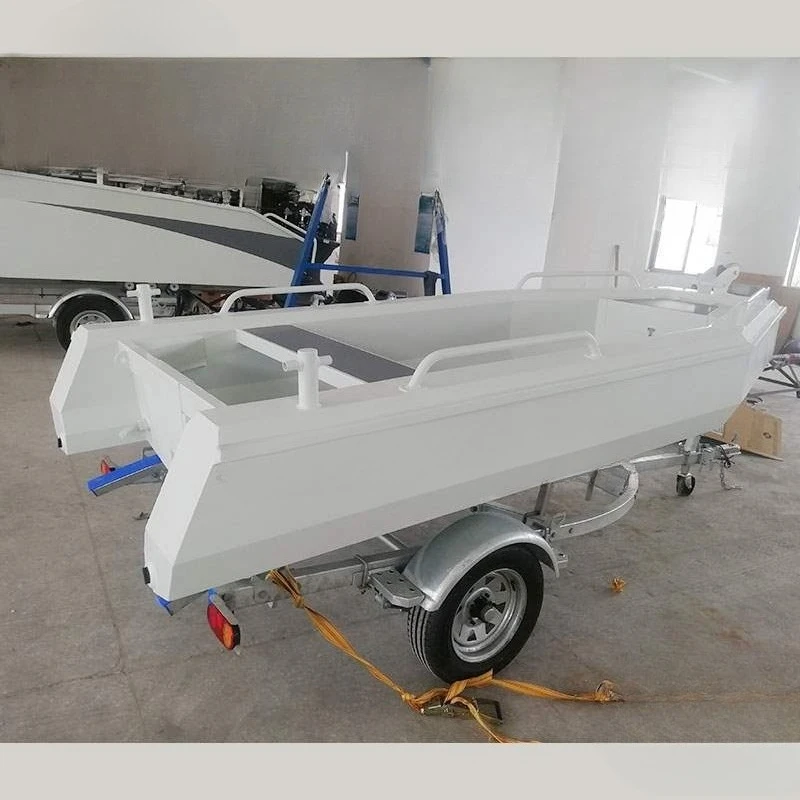 Aluminum alloy boat hard bottom boat pontoon luxury fishing speedboat