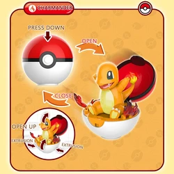포켓몬 정품 6 가지 스타일 장난감 세트 Pokeball 포켓 몬스터 피카추 Eevee Charizard Gyarados Blastoise 피규어 모델
