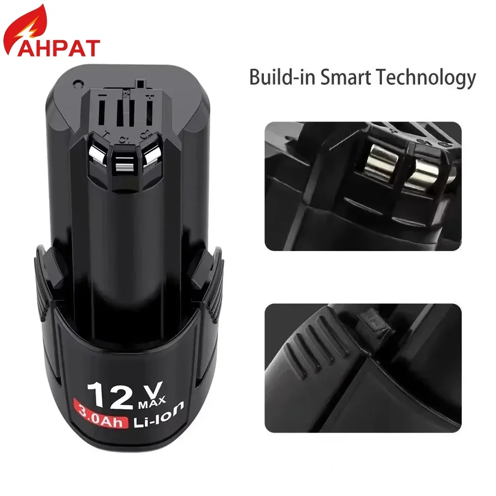 12V Bosch 3Ah Li-ion BAT420 BAT411 Replacement Battery for Bosch BAT411 BAT412 BAT413 BAT414 10.8V Battery Cordless Power Tools