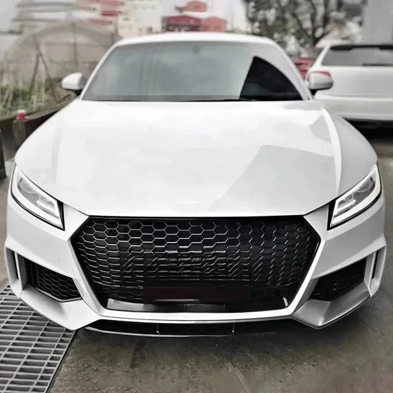 

Front Bumper With Honeycomb Grill TT TTS Body Kit 2015 2016 2017 2018 PP S Material