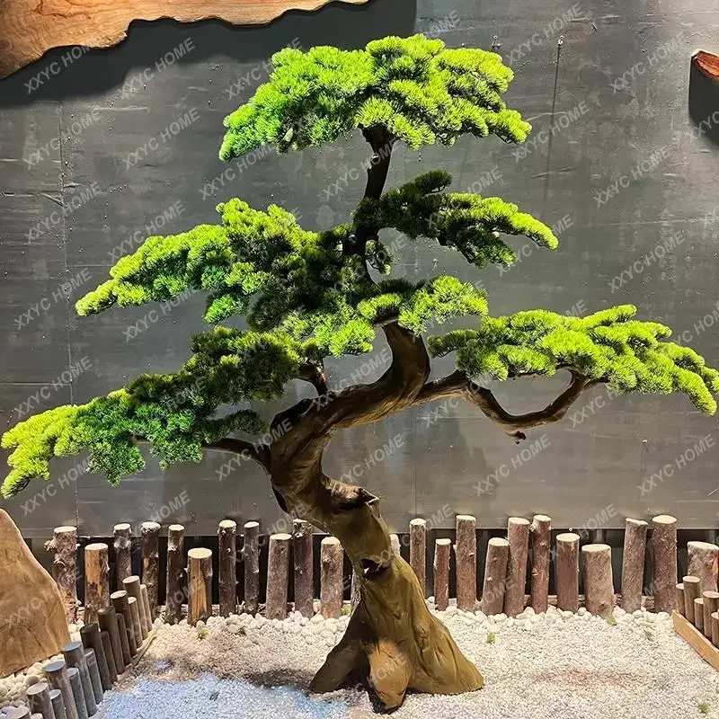 

Imitative Tree Welcome Pine Pine New Chinese Style Downstairs Decoration Indoor Decoration Large Landscape Fake Trees