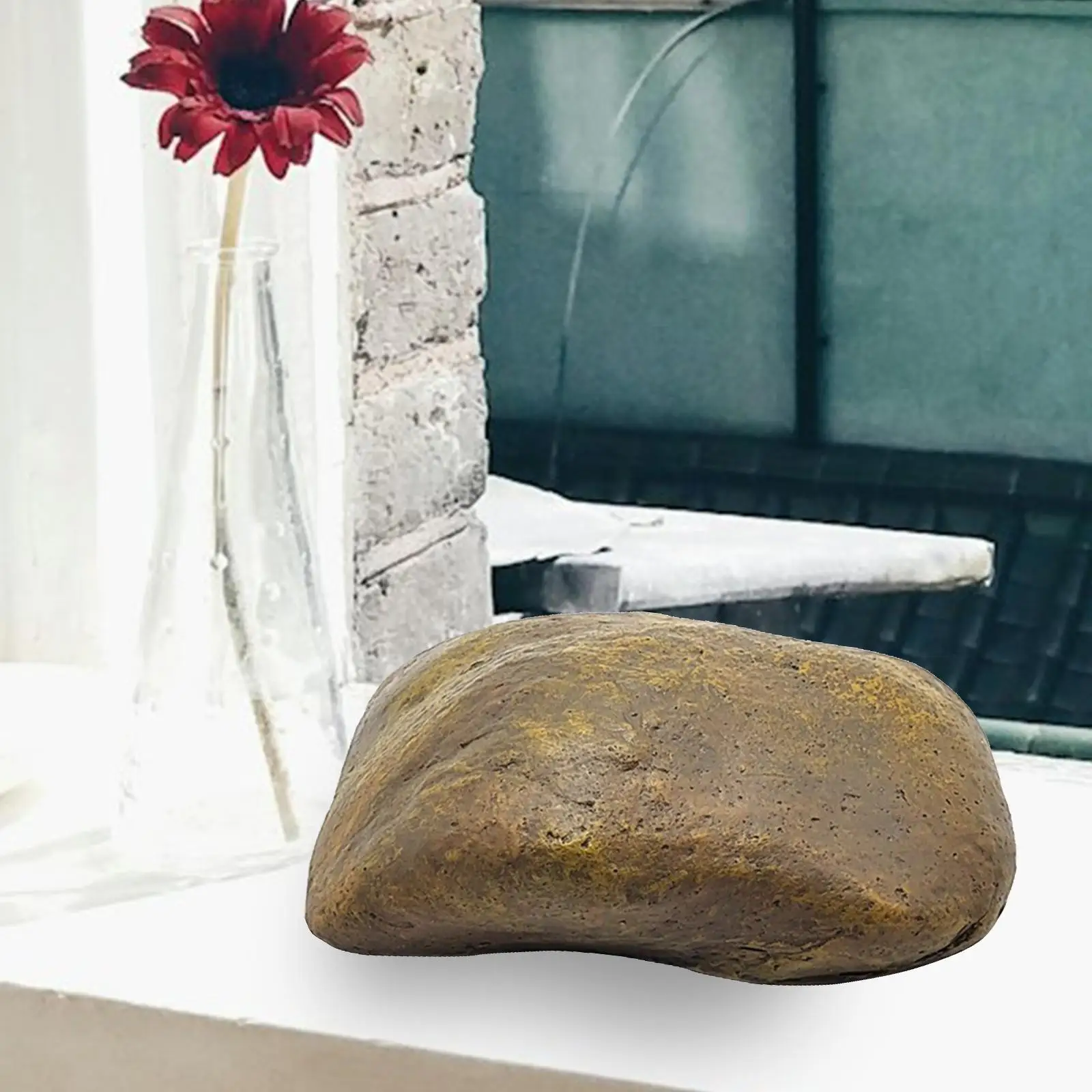 إخفاء مفتاح الغيار وهمية الصخور الراتنج حامل المفاتيح الاحتياطية لحديقة Geocaching ساحة نمط C #4