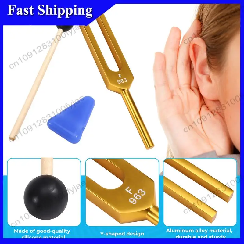 Zestaw kamertonów X07A F 963HZ, kamerton do terapii dźwiękiem, utrzymuje doskonałą harmonię ciała, umysłu i ducha.