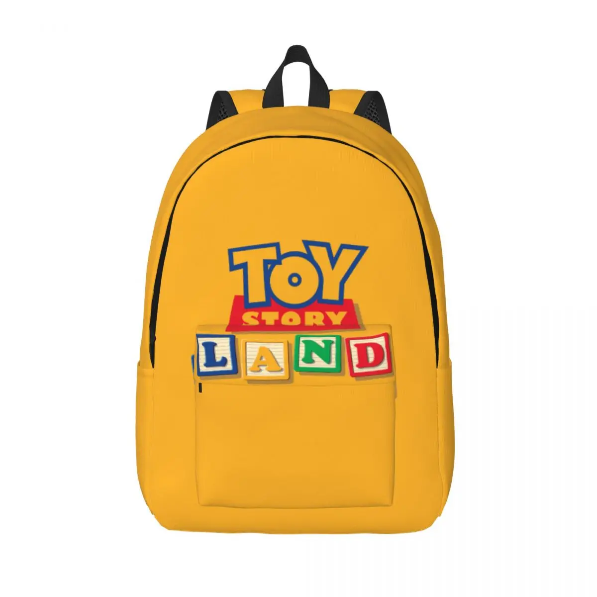 Custom 3D Print Toy Story Land Cartoon Canvas Backpack for  College School Travel Bags Women Men Bookbag Fits 15 Inch Laptop