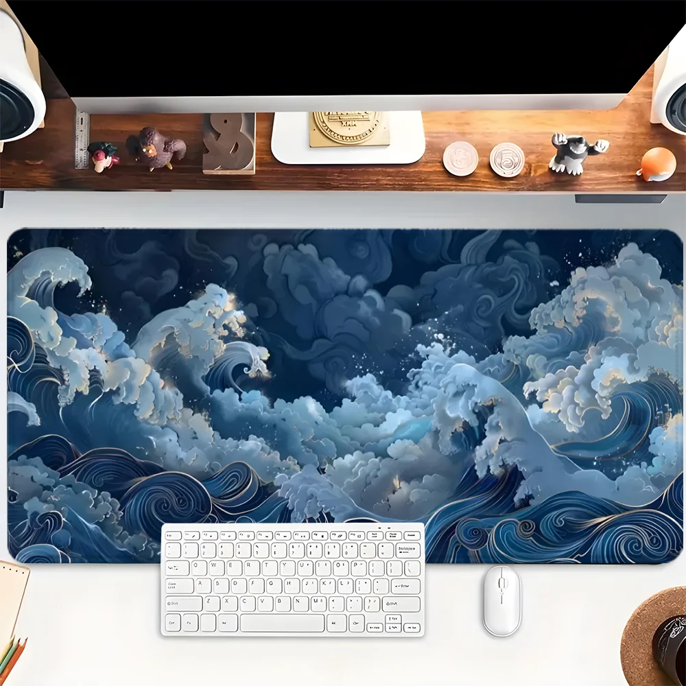 لطيف مكتب حصيرة الأزرق سحابة الحرفي ماوس الوسادة المطاط ماوس منصات أنيمي ماوس لطيف مكتب الملحقات ملحقات الكمبيوتر المحمول #1