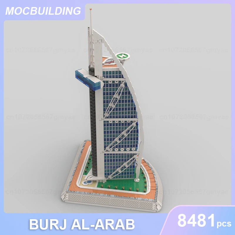 Burj AL-ARAB Architectuur Model Moc Bouwstenen Diy Assembleren Bakstenen Educatieve Creatieve Collectie Kerstspeelgoed Geschenken 8481 Stuks