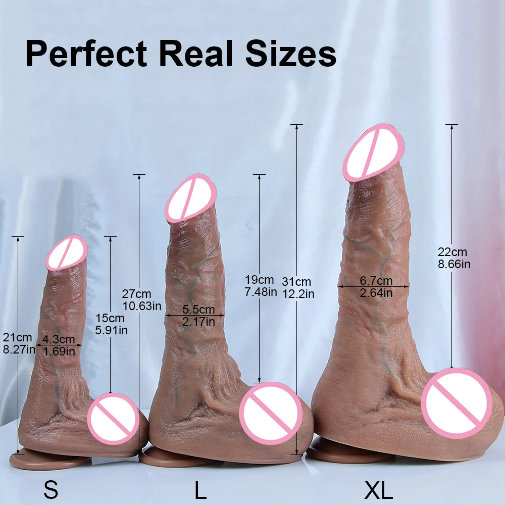 Big Penis Realistic Dildo Thrusting Sexy Tools Silicone Suction Cup Female Masturbator Dick Adult Anal Sex Toys New Product Shop