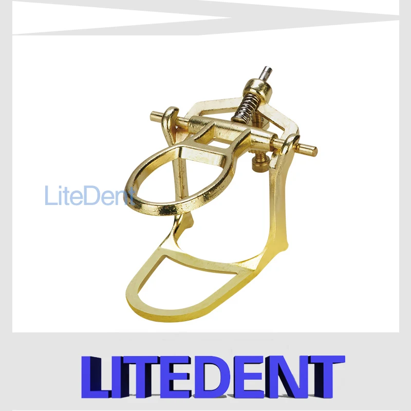 2 Pieces 3 Size Gold Color Dental Brass Copper Articulator Dental Lab Technician Mount Model Adjustable Frame Material