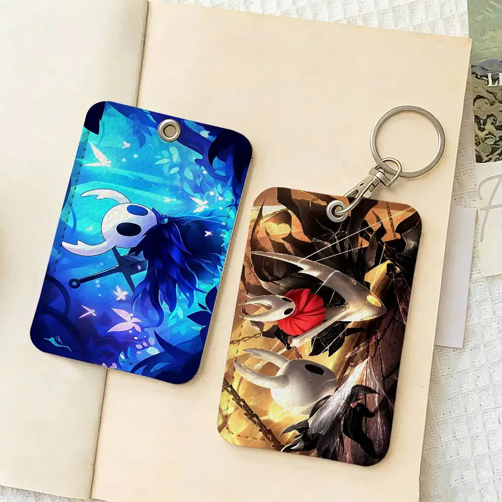 Game Funny Fanart Hollow Knight Rectangle Keychain Card Holder, Badge Credit Card Holder, Student Card Holder, Bus Cards Cover