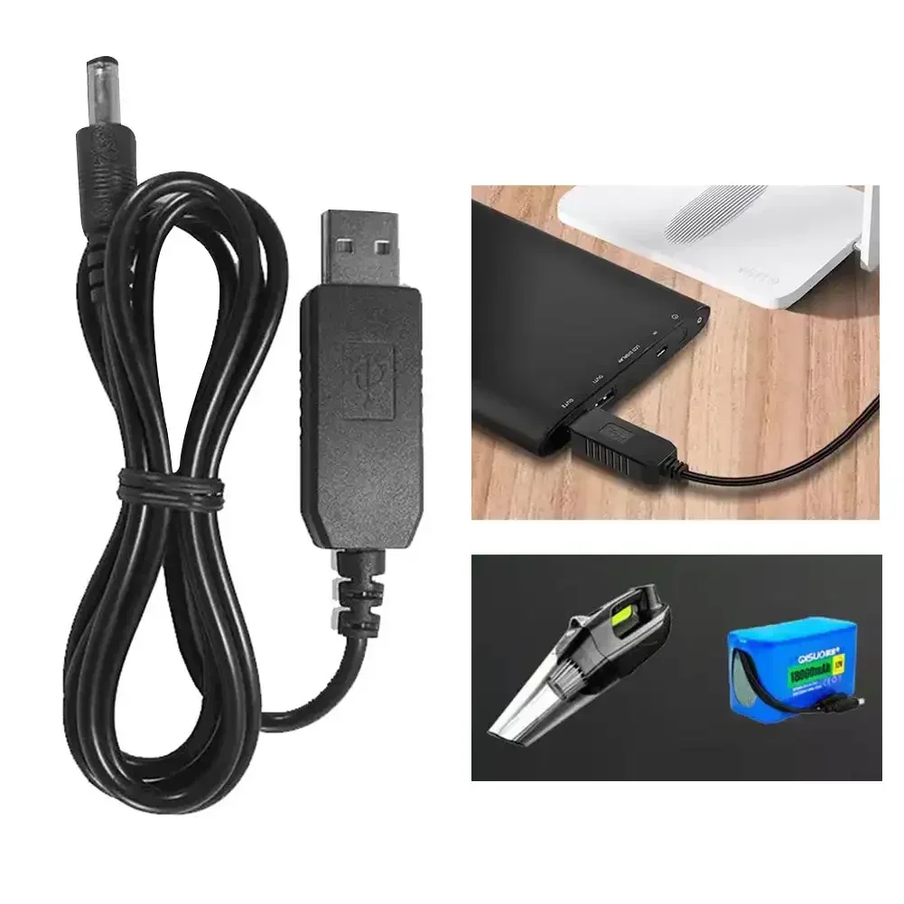 DC 5V to DC 12V USB Power Boost Line Step UP Module USB Converter Adapter Router Cable 2.1x5.5mm Male Connector Converter