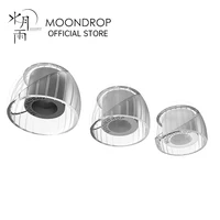 MOONDROP Puntas de resorte Guía de onda acústica + estructura de soporte doble Auriculares de silicona Puntas de oreja MoonDrop Kato (3 pares)