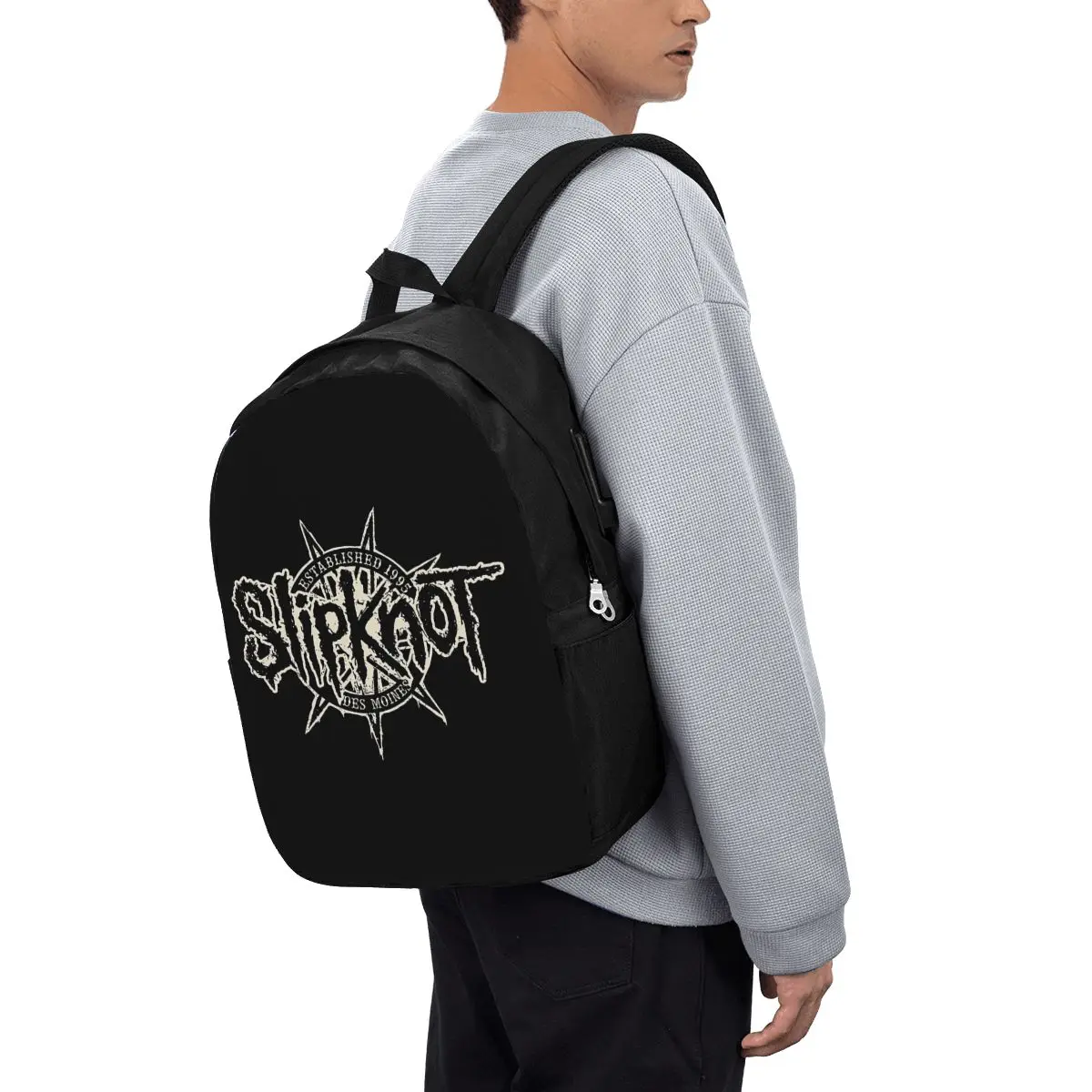 

S-Slipknots Heavy Mental Music Backpack TravelNotebook Bag ComputerCollege Student School Bag Laptop Shoulder Bags for Men Women