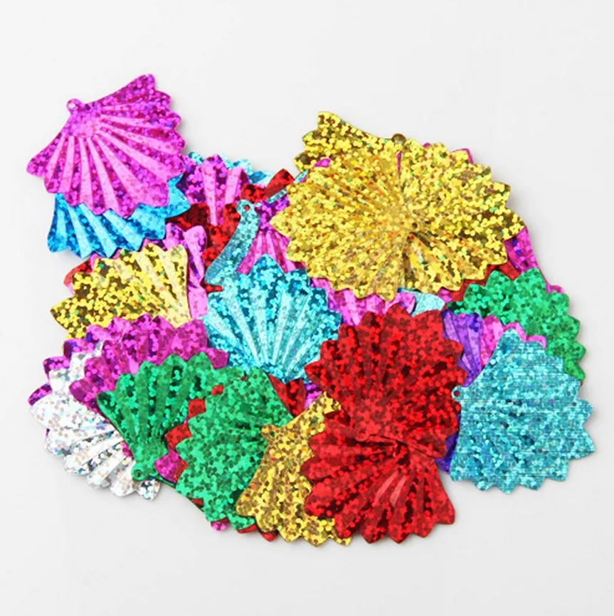 60 pcs / laser butterfly sequins DIY clothing accessories wedding jewelry accessories Mixed color