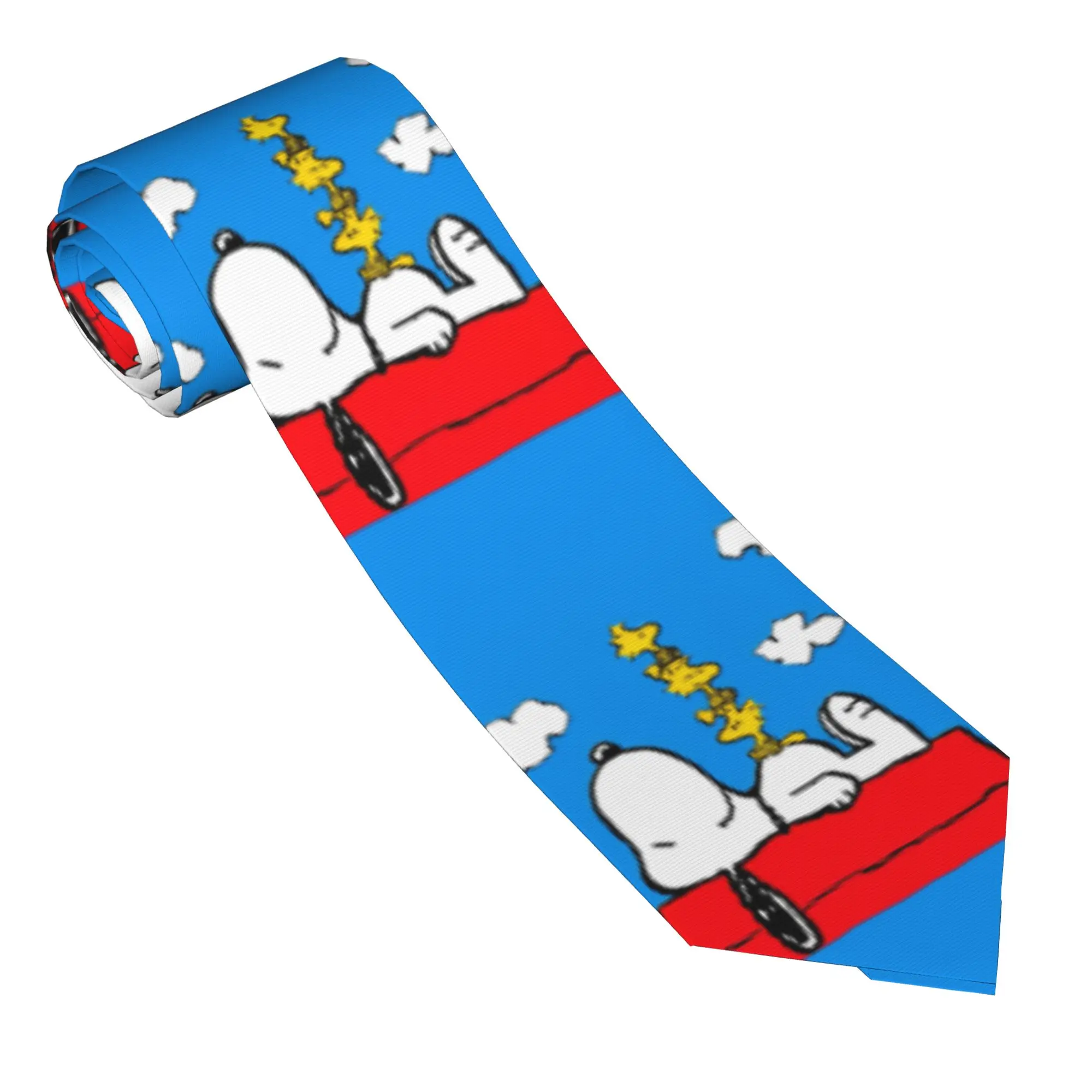 

Cartoon Snoopys Necktie Unisex Casual Polyester 8 cm Wide Neck Tie Snoopy Dog for Mens Accessories Cravat Wedding Gift