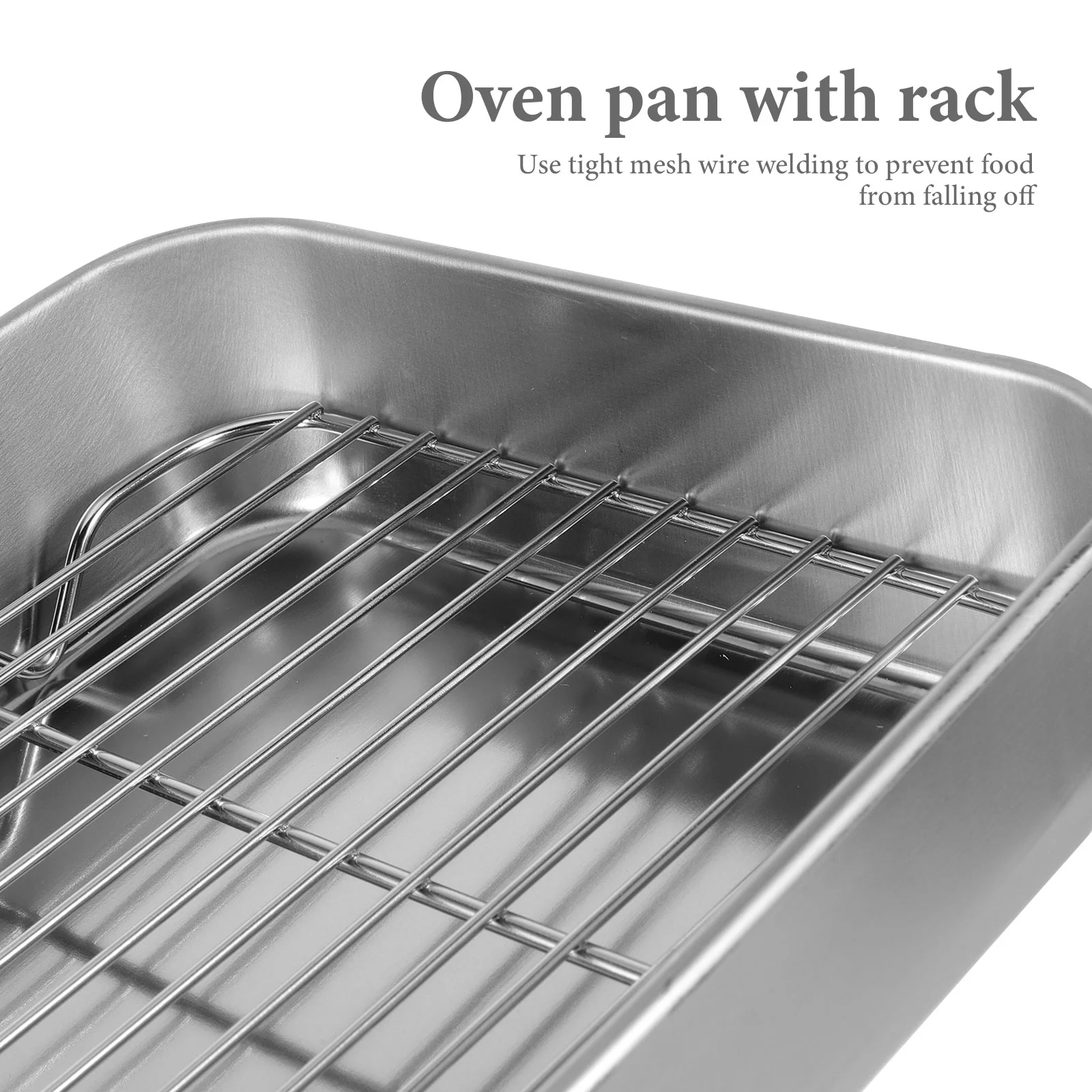 Mesh Strainer Pans Pan with Grid Stainless Steel Baking Tray Frying Cookie Plate Food Serving Oven Rack Cooling