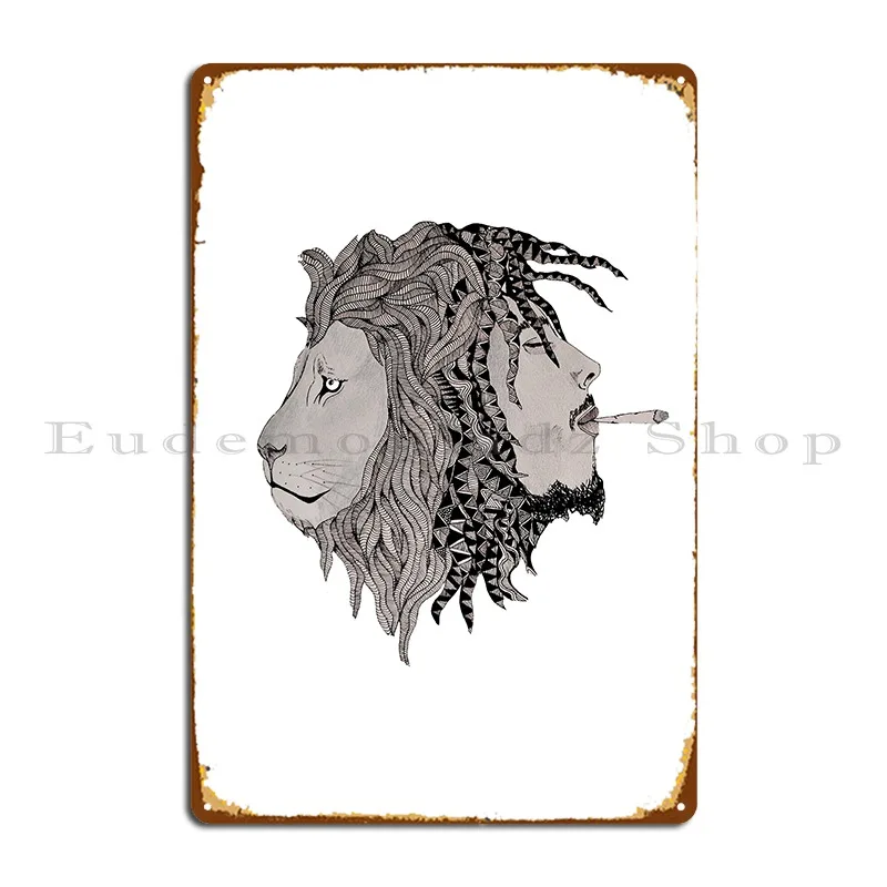 fusion lion Metal Sign Bar Cave Plaques personalized Party PaintingTin Sign Poster