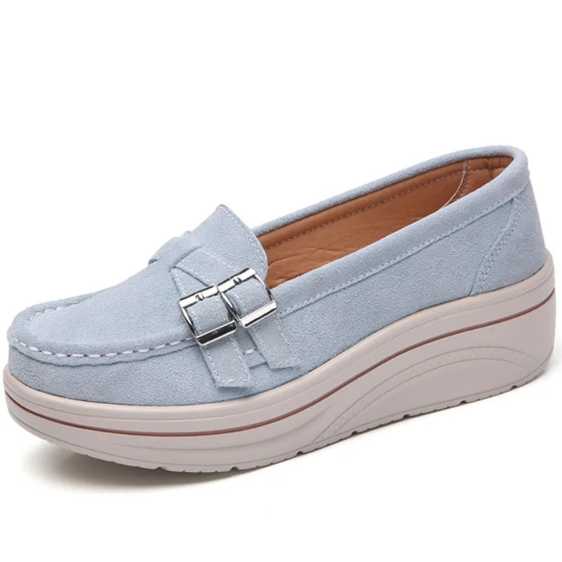 أحذية بدون كعب نسائية جديدة مريحة وخفيفة الوزن وغير قابلة للانزلاق للنساء للربيع والخريف أحذية مسطحة غير رسمية للمشي مقاس كبير #4