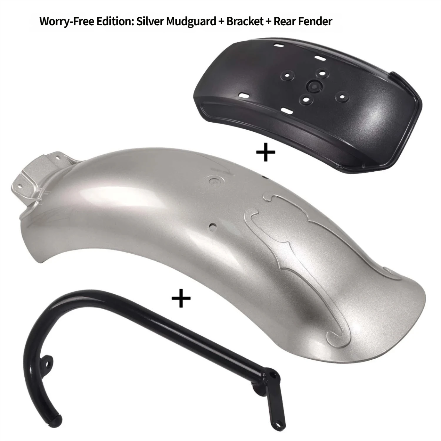 For Benda Napoleon Bob 250 Rear Fender Retro Extended Mudguard Anti-Splash Mud Durable Plastic Modified Parts