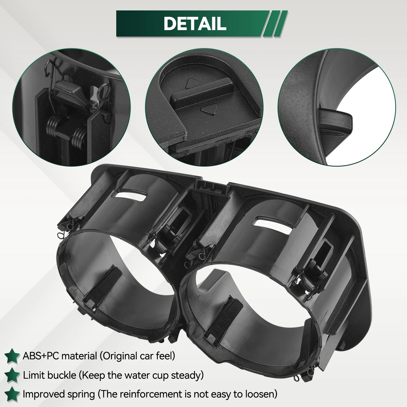 Car Center Console Insert Drinks Water Cup Holder For Mercedes Benz C E GLC V G Class W205 W213 W253 W447 2056800691 A2056800691