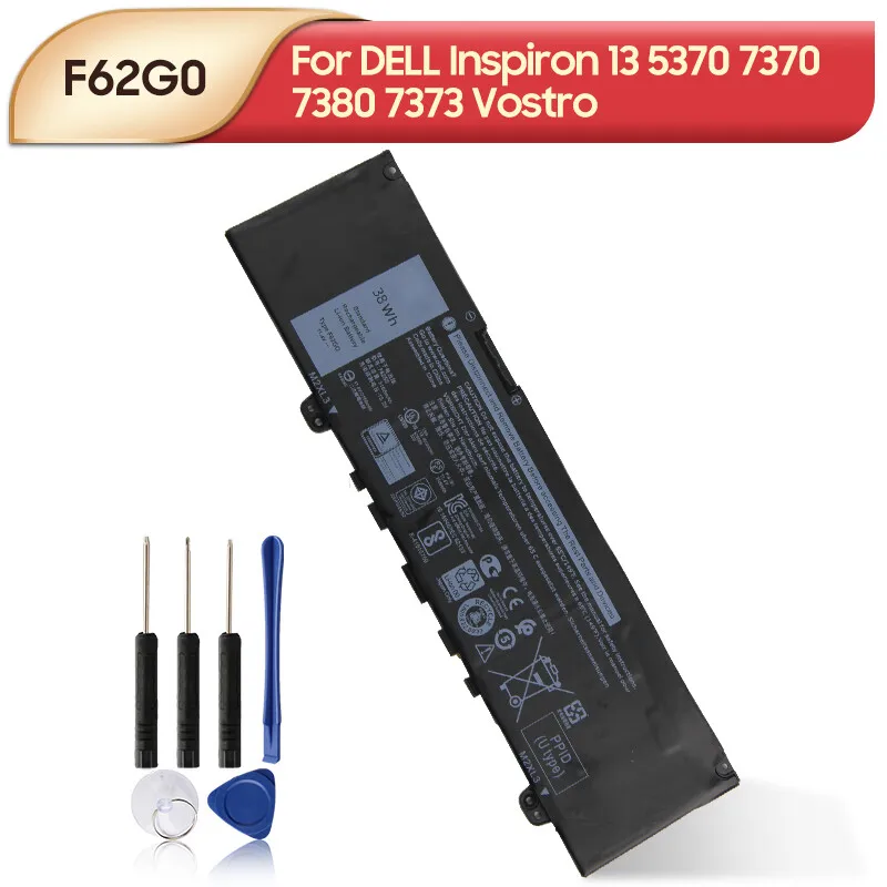 

Original Battery F62G0 F62GO For DELL Inspiron 13 5370 7370 7380 Vostro RPJC3
