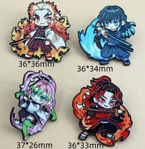 1 pcs/4 pcs Cartoon  Enamel Pins Set Lapel Brooch Badge Backpack Clothes Fashion Accessory