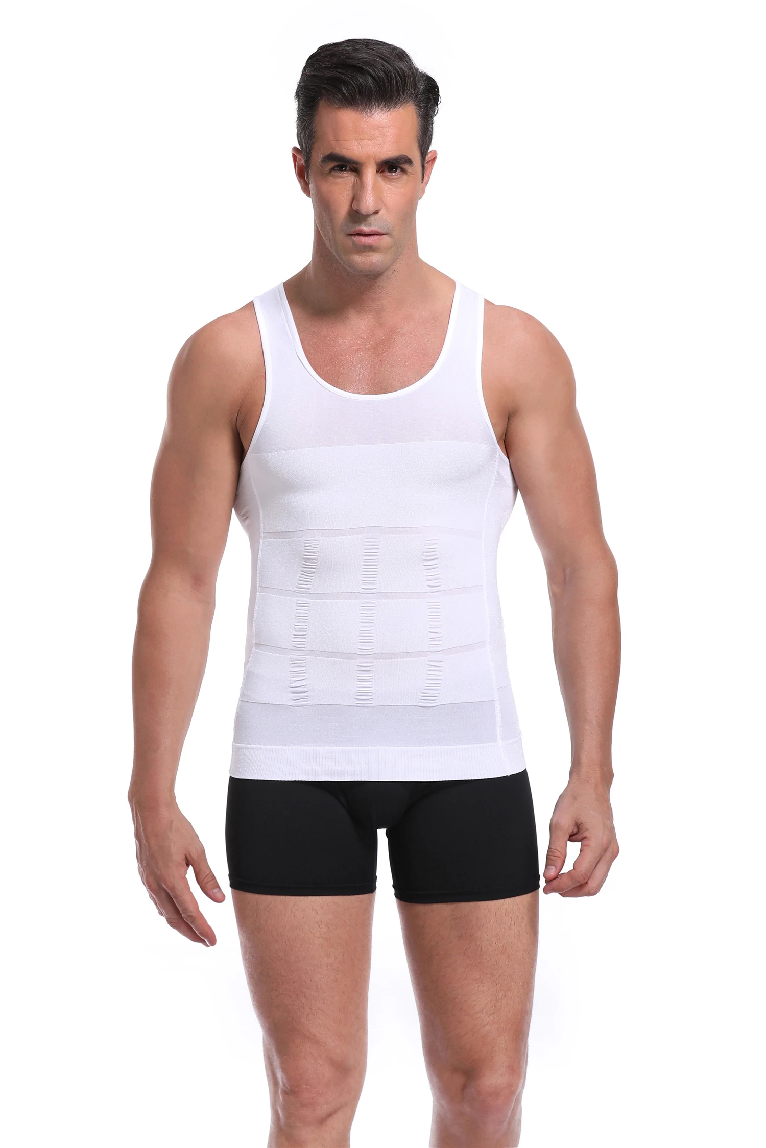 Men's Slimming Body Shaper Vest - Streamlined Compression Support, Tummy & Chest Sculpting, Breathable Everyday Wear