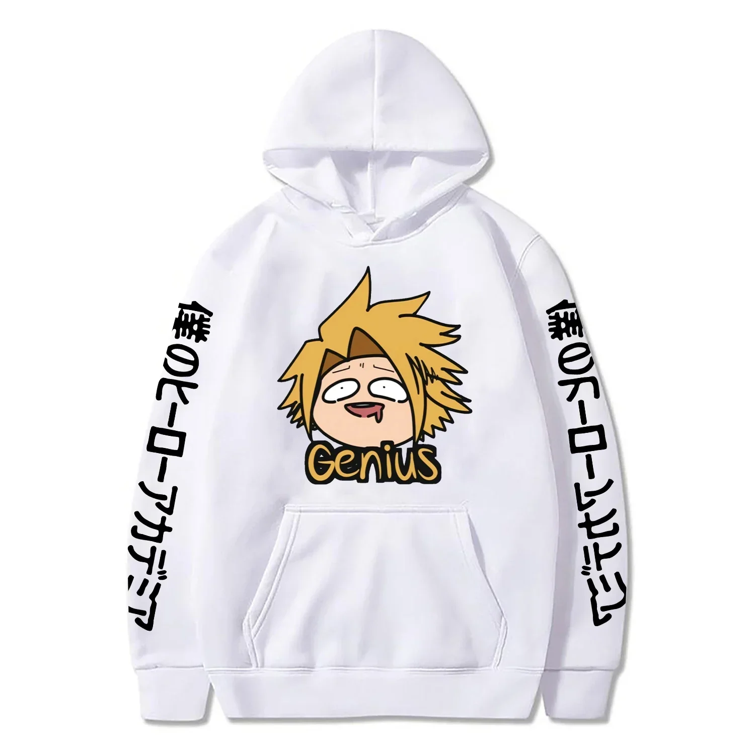 Sudaderas con capucha de Anime My Hero Academia Kaminari Denki para hombre, ropa de calle de manga larga de invierno, sudaderas Kawaii de dibujos animados Boku No Hero Academia