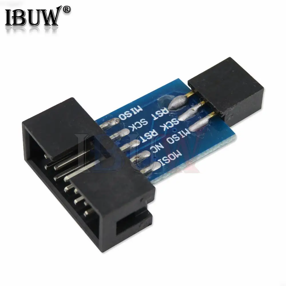 5PCS/lot 10 Pin to 6 Pin Adapter Board for AVRISP MKII USBASP STK500 High Quality