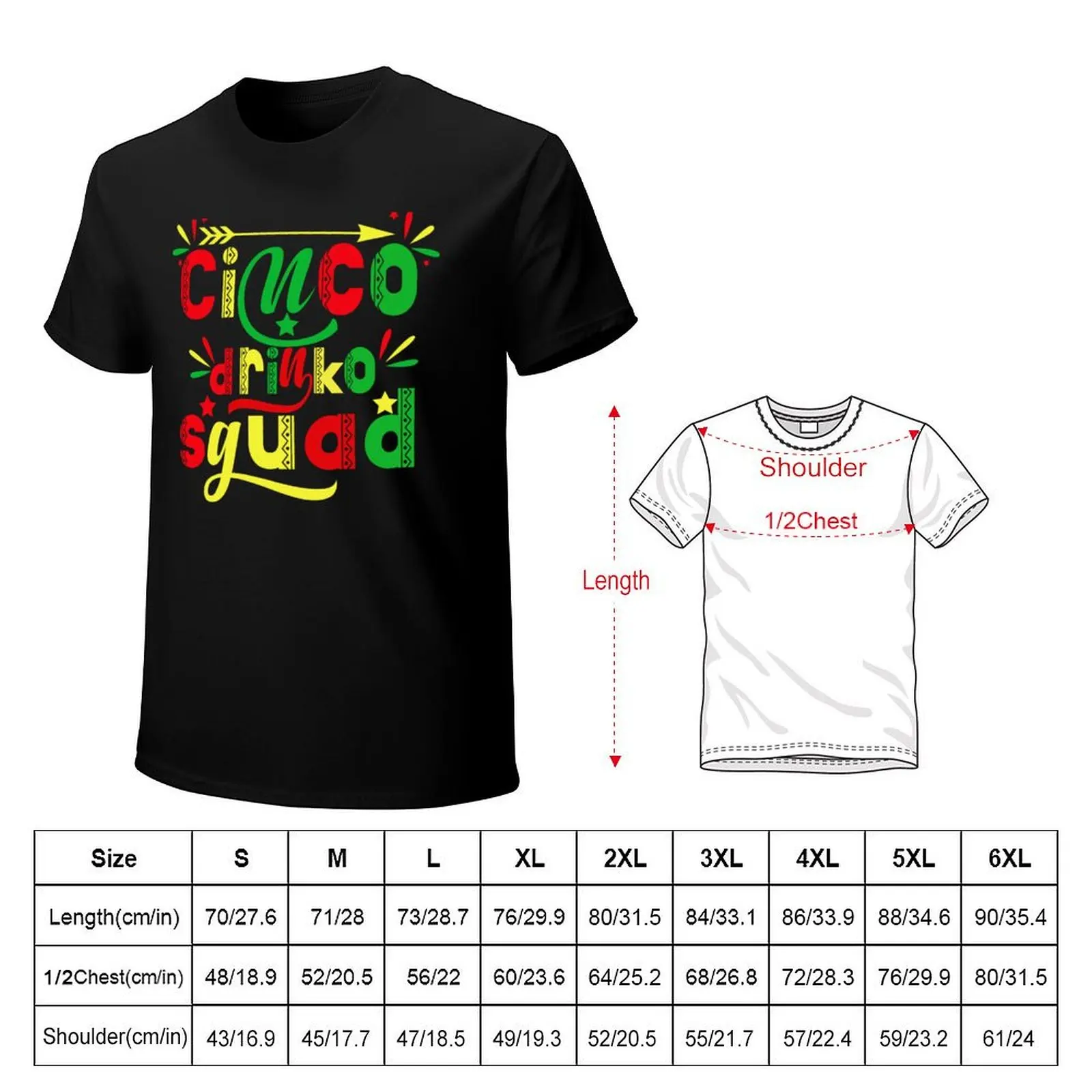 Cinco Drinko Squad Drinking Party Fiesta Funny Cinco De Mayo T-Shirt anime figures shirts graphic anime stuff men t shirt