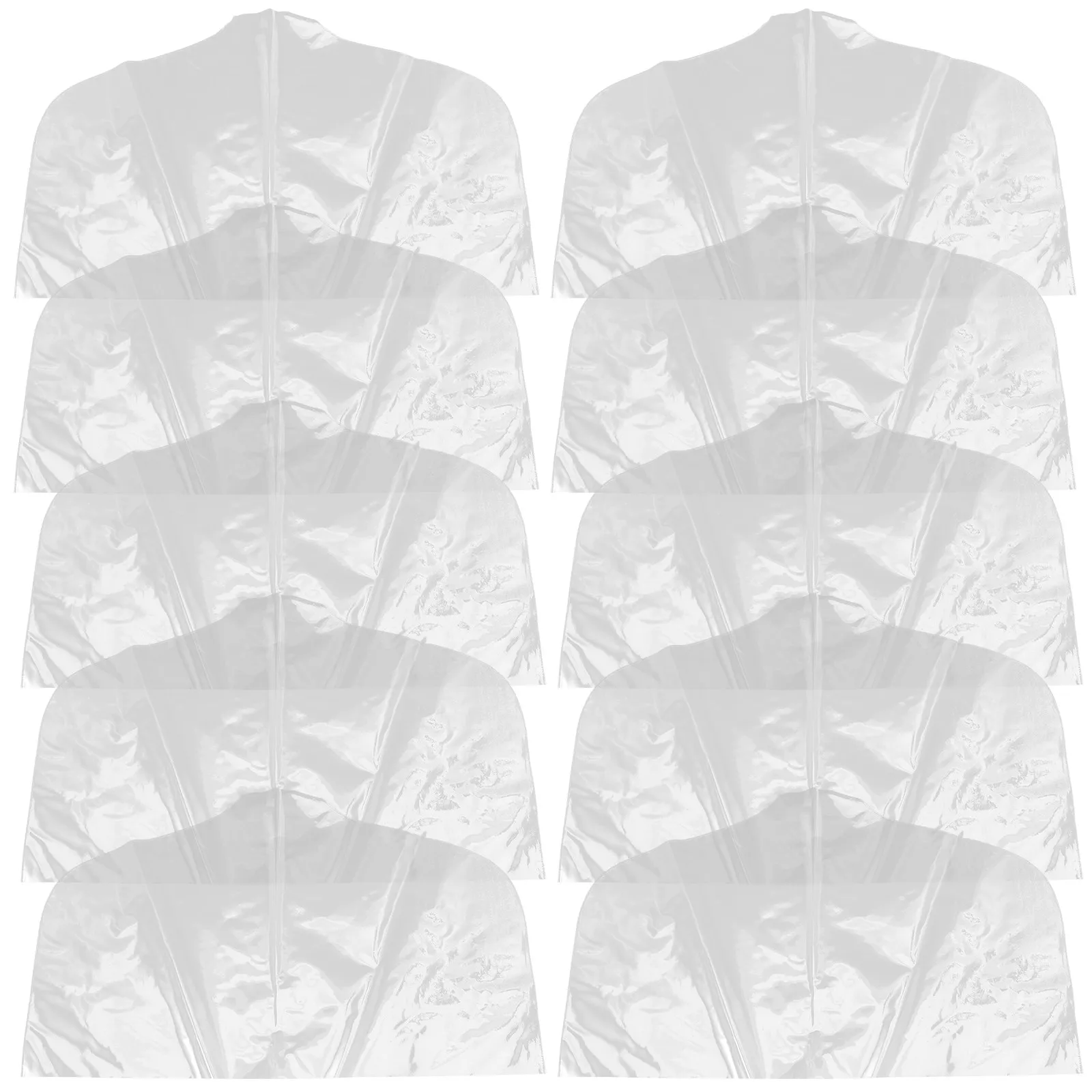 

10 шт. прозрачных пластиковых чехлов для одежды, защитные пакеты для хранения костюмов и пиджаков, подвесные чехлы для гардероба
