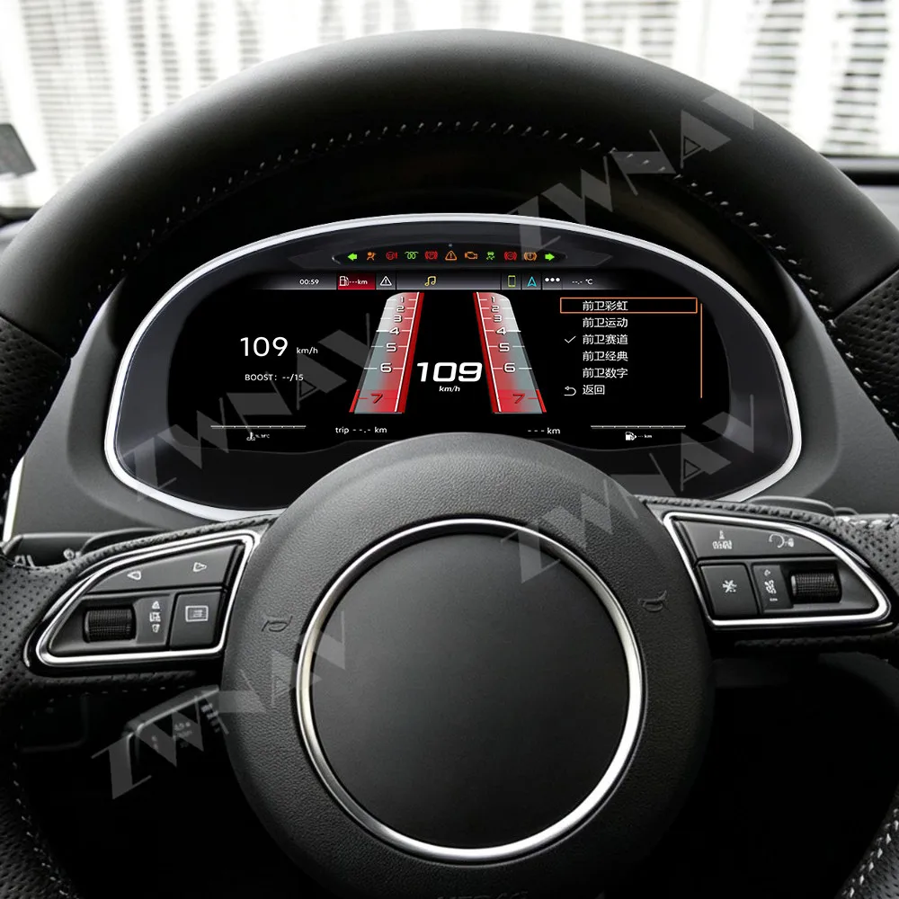 Car Dashboard For Audi Q3 2012-2018 LCD Digital Cluster Instrument Panel Gauge Meter Virtual Cockpit Android Auto Carplay Navi