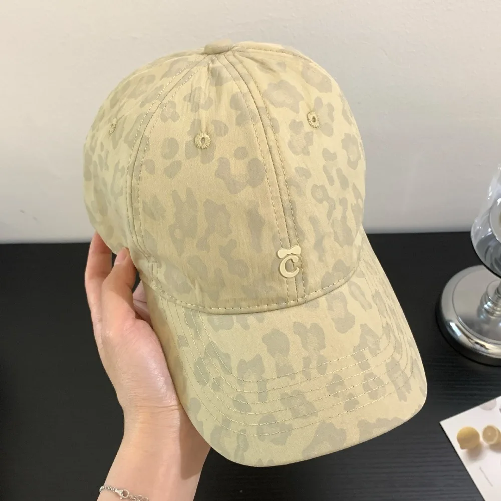 

Casual Creative Leopard Print Baseball Cap Sunscreen Sweet Leopard Print Hat Fashion Peaked Cotton Baseball Cap Summer