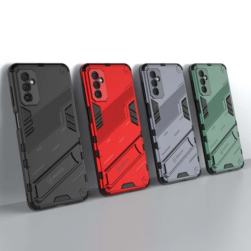 M52 M32 M12 M02 M51 M31 Case Shockproof Armor Holder Cover For Samsung Galaxy M02 M12 M31 M32 M51 M52 4G 5G Back Phone Case