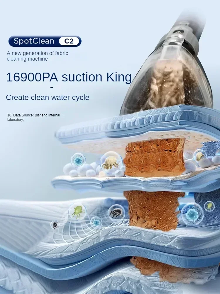 BISSELL Sofa Fabric Cleaning Machine Carpet Mattress Cleaning Suction Suction Suction Integrated  Vacuum Cleaner Home Appliances