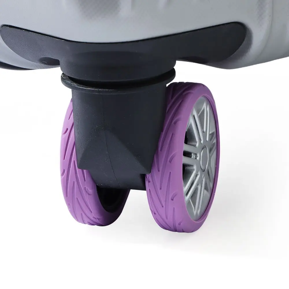 8PCS/Set Silicone Travel Luggage Caster Shoes Suitcase Parts Axles Reduce Wheel Wear Suitcase Wheels Protection Cover