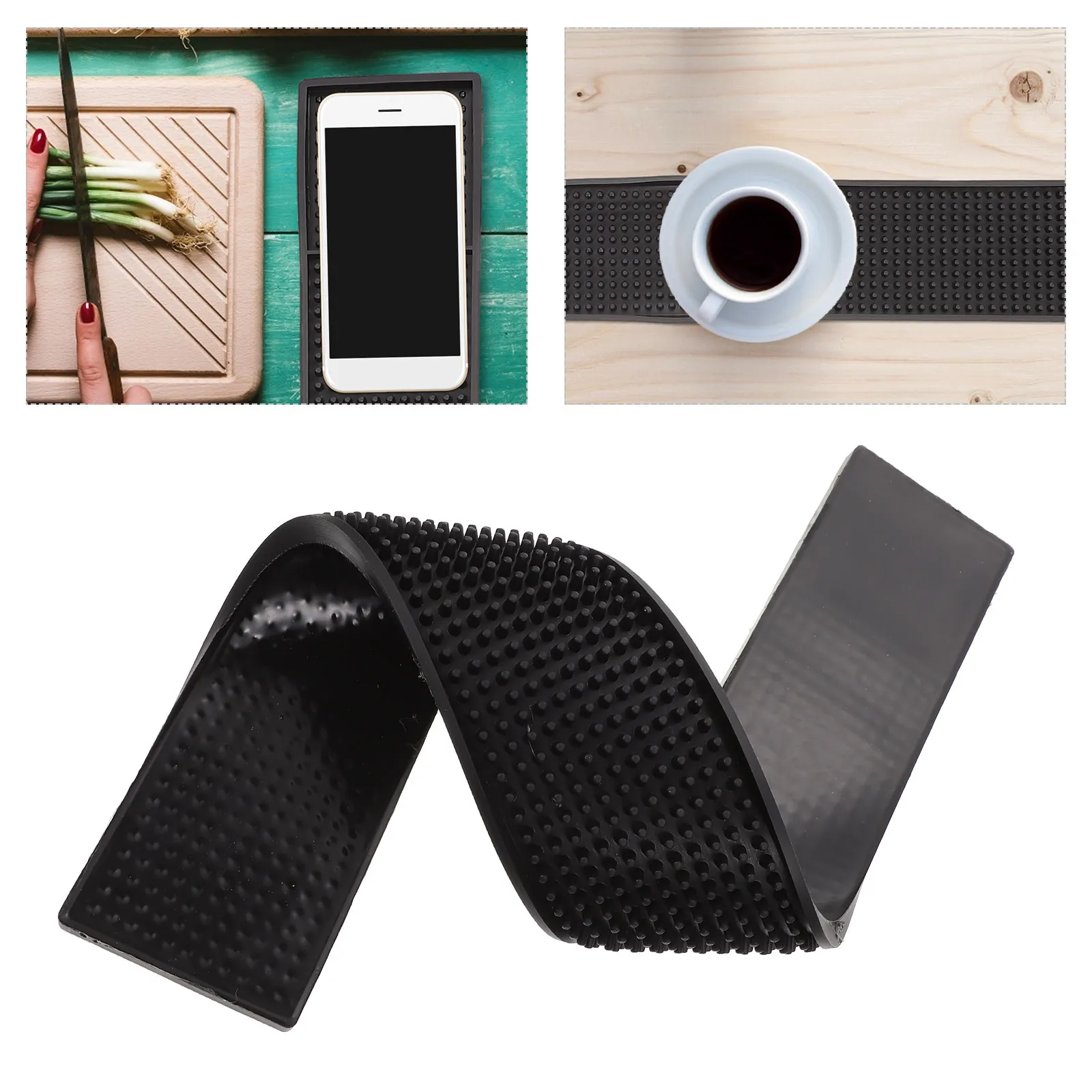 

1Set Bar Mats Non-Slip Dish Draining Pad Deep Grooves Drain Tray Tableware Drying Mat for Bar Counter Protection Stain Resistant